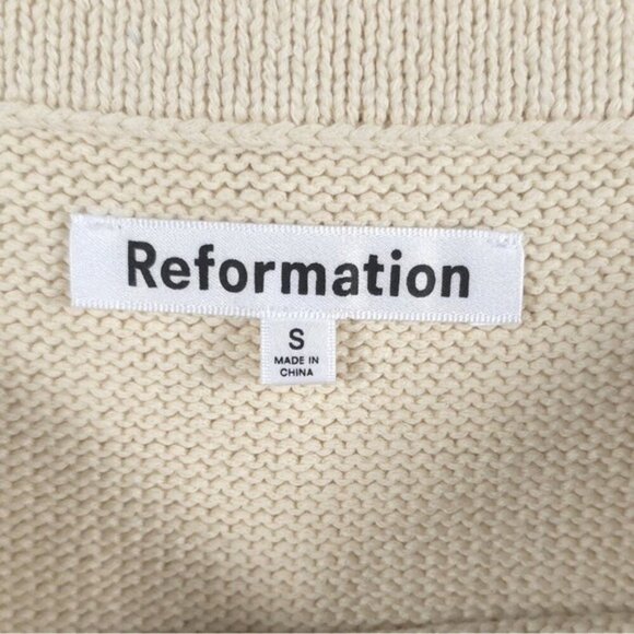 NWT REFORMATION Carter Novelty Knit Organically Grown Cotton Midi Skirt SMALL‎ - Picture 5 of 14